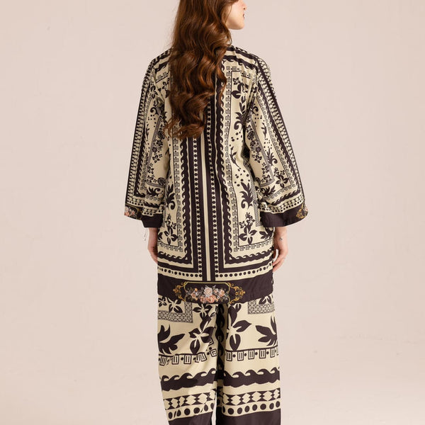Floral Majesty 2PC Stitched Farshi Plazo