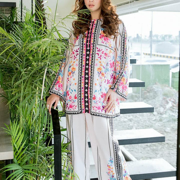 Queen Flower 2PC Stitched Farshi Plazo